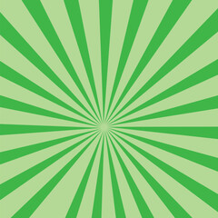 Green banner rays, lines burst brackground