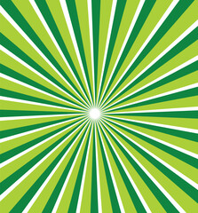 Green banner rays, lines burst brackground