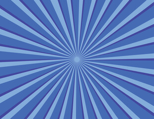 Abstract Blue Sun Ray Light Burst Background Design