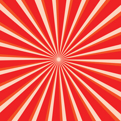 abstract red thin to thick sunrise line pattern suitable for background.