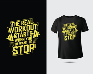 Gym workout fitness motivational t-shirt designs beast mode push limits no pain no gain inspirational quotes bodybuilding training apparel for men and women sporty graphic prints.