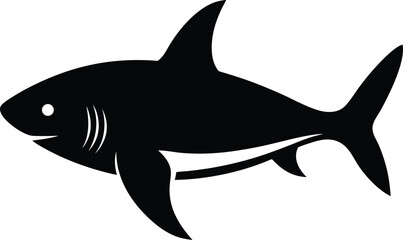 vector illustration of a shark