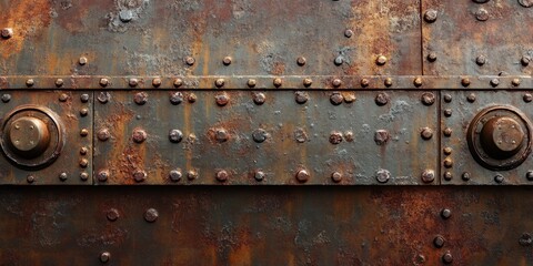 Rustic Metal Texture with Rivets