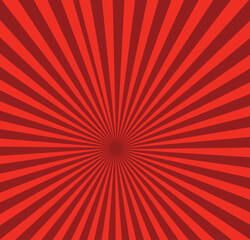 Sunlight narrow vertical abstract background. Powder dark red color burst background. Sun beam ray sunburst pattern background. Retro bright backdrop.