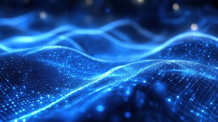 Abstract Digital Wave Pattern