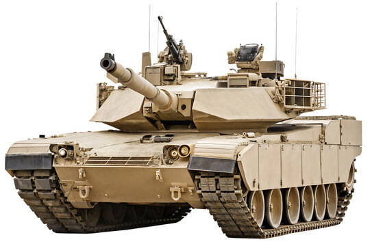 m1 abrams tank stock photo file cut out isolated on transparent background. PNG