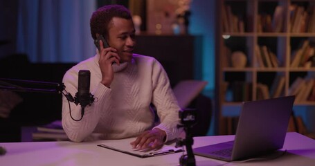 Engaging Content Creator in a Cozy and Inviting Studio Setting for Creative Work Sessions - Powered by Adobe