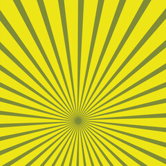 Vintage Comic Background Yellow Dark Color With Soft Light Sun Burst and Dots. Halftone Style. Latar belakang komik seni pop Cocok Untuk Background