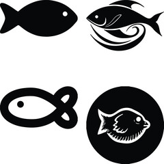 Fish Bundel simple icon. Vector ICON all icon Viktor	