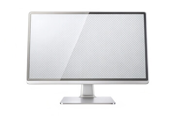 monitor with transparent screen mockup isolated on transparent background PNG