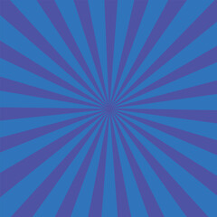 Dark blue sun rays retro with paper texture background. Abstract burst sun rays pattern design.