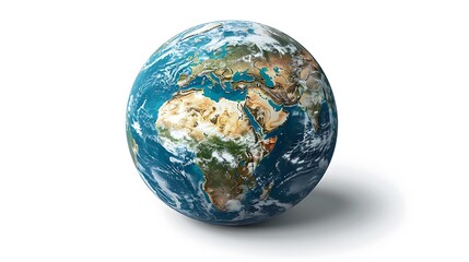 Fototapeta premium 3D global map physical terrain high resolution picture