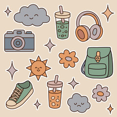 Retro Lifestyle Stickers