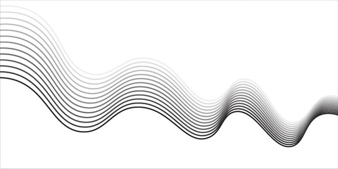 abstract optical art wave background modern black and white design