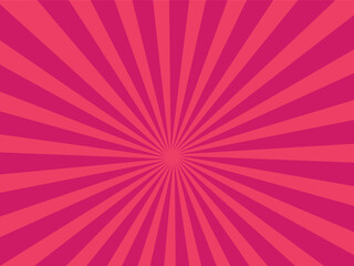 Sunlight narrow vertical abstract background. Powder dark red color burst background. Sun beam ray sunburst pattern background. Retro bright backdrop.