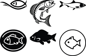 Fish Bundel simple icon. Vector ICON all icon Viktor	