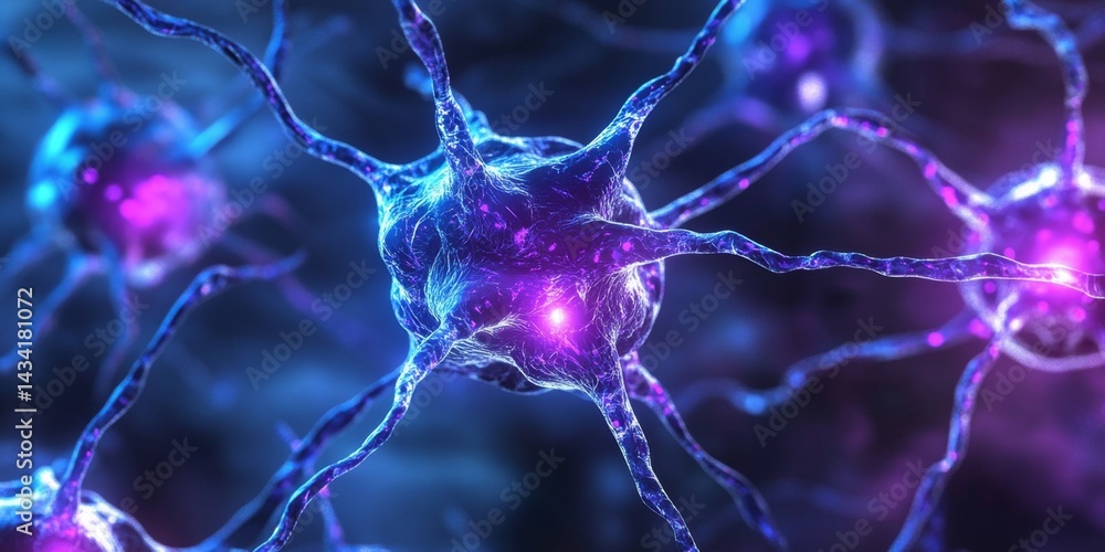Poster intricate neuron network: a deep dive into the brain