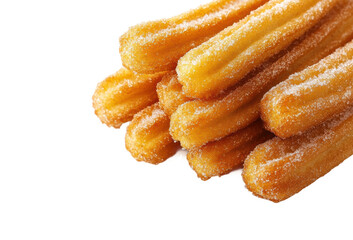 Savoring sweet churros delicious treats in a dessert paradise isolated on transparent background