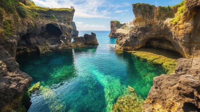 Beautiful landscapes to visit or live in, paradisiacal places, for tourism, vacations.