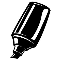 Bold Black Marker Illustration for Creative Projects and Graphic Design Ideas