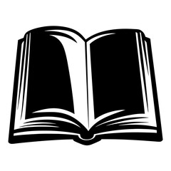 Open Book Graphic Illustration, Symbolizing Learning, Knowledge, and Education Icon Design