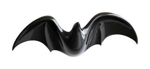 Stylish bat sculpture display modern gallery decorative object isolated on transparent background