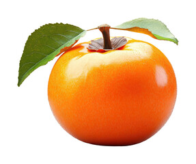 Harvesting fresh persimmons fruit orchard natural isolated on transparent background