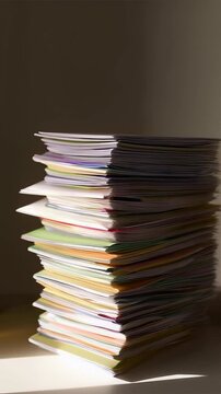 A Towering Stack of Papers: A Study in Organization and Light