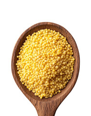 Harvesting millet seeds food isolated on transparent background