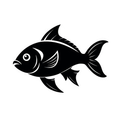 Molly Fish Vector Silhouette