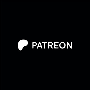 Patreon Wordmark White Logo Icon, App Vector, Editable SVG, PNG, Transparent Background, Premium Social Media Design for Digital Download