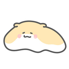 疲れてとろけるゴールデンハムスター