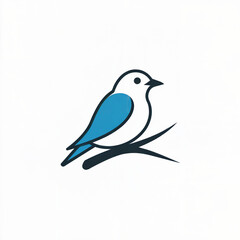 Obraz premium blue bird on a branch