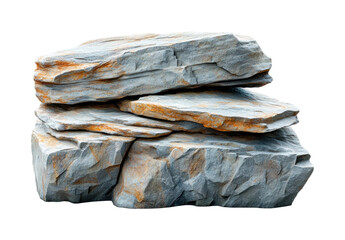 Rock formations displaying natural beauty landscape isolated on transparent background
