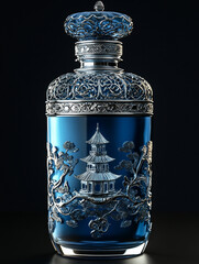 antique vase isolated on white