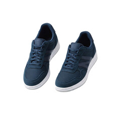 Fototapeta premium navy blue sports shoes pair