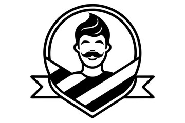 Classic barber  grooming logo 1