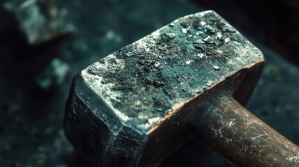 Metal hammer closeup