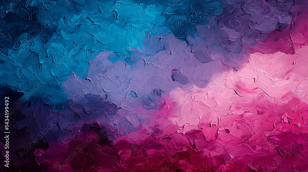 Poster abstract swirling texture: beautiful colorful oil paint strokes creating a visually appealing and ar