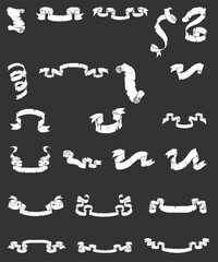 vector set of calligraphic design elements