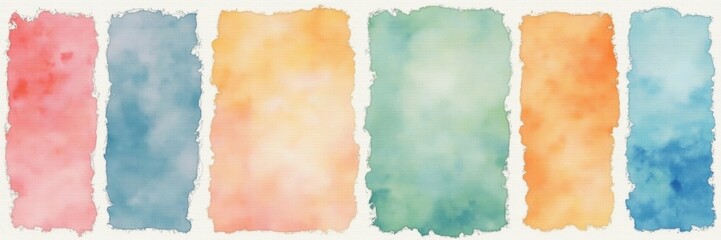 Fototapeta premium Watercolor Washes and Textures