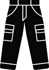 vector illustration of a pair of pants