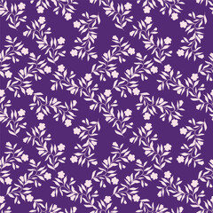 Christmas seamless pattern with berry and pine branch, winter design, hand drawn elements