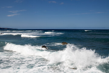 Fototapeta premium Waves of the Atlantic ocean, Gran Canaria, Spain