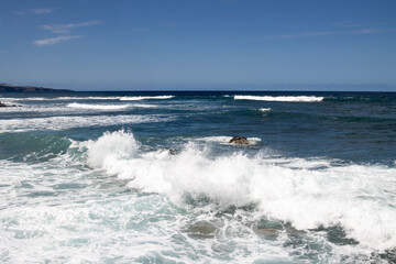 Fototapeta premium Waves of the Atlantic ocean, Gran Canaria, Spain
