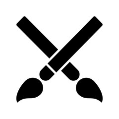 Paintbrush icon design template SVG