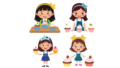 A girl with a foodand table table