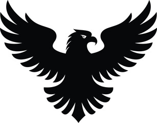 Eagle icon bird logo on white background vector