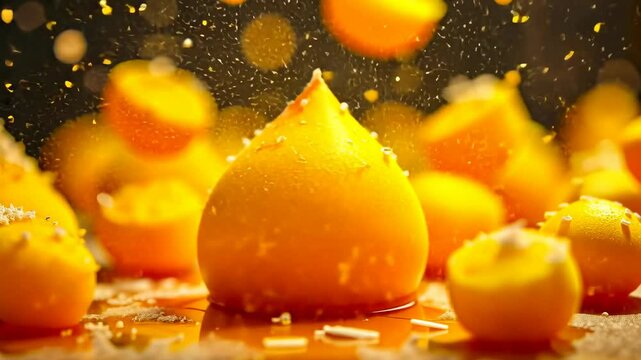 Turkish Sweets, Baklava delight, Turkish lokum. Delicious dessert. Sugar crystals enhance visual appeal. Lokum texture offers unique enjoyment. Dessert flavors enrich dining experience.