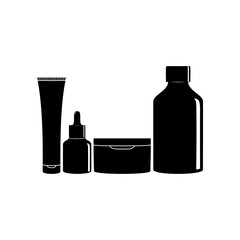 Vector set of skincare